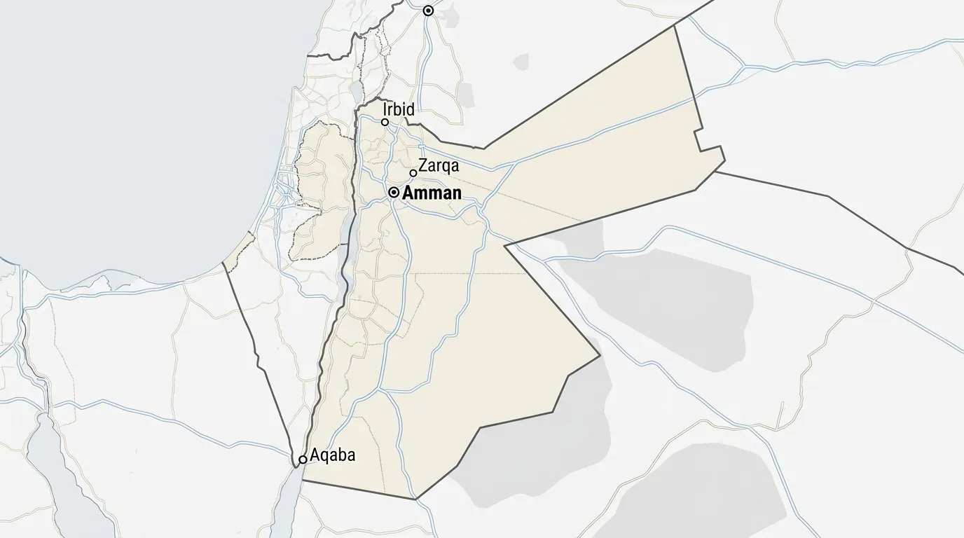 Map of Jordan